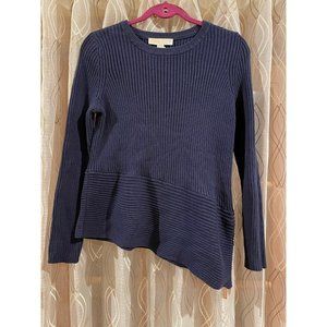 Michael Kors Asymmetrical Navy Sweater